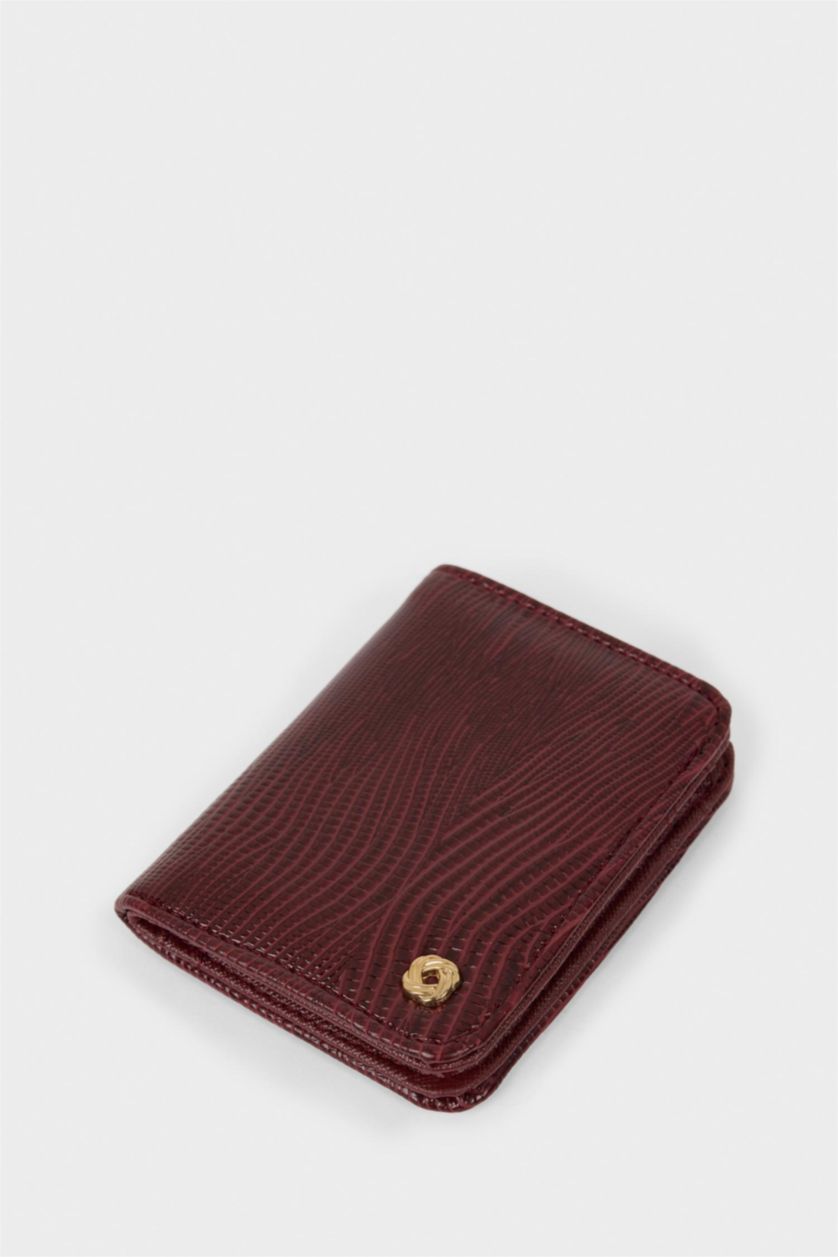 Kadın Bordo Kadın Suni Deri Cüzdan