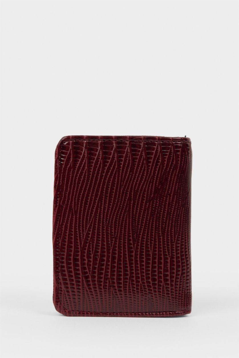 Kadın Bordo Kadın Suni Deri Cüzdan