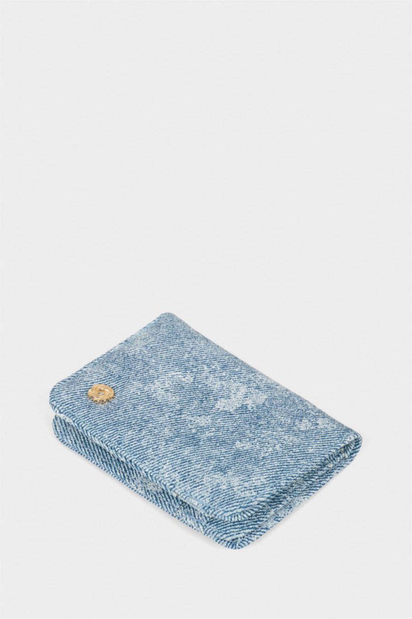 Kadın Mavi Kadın Suni Deri Cüzdan