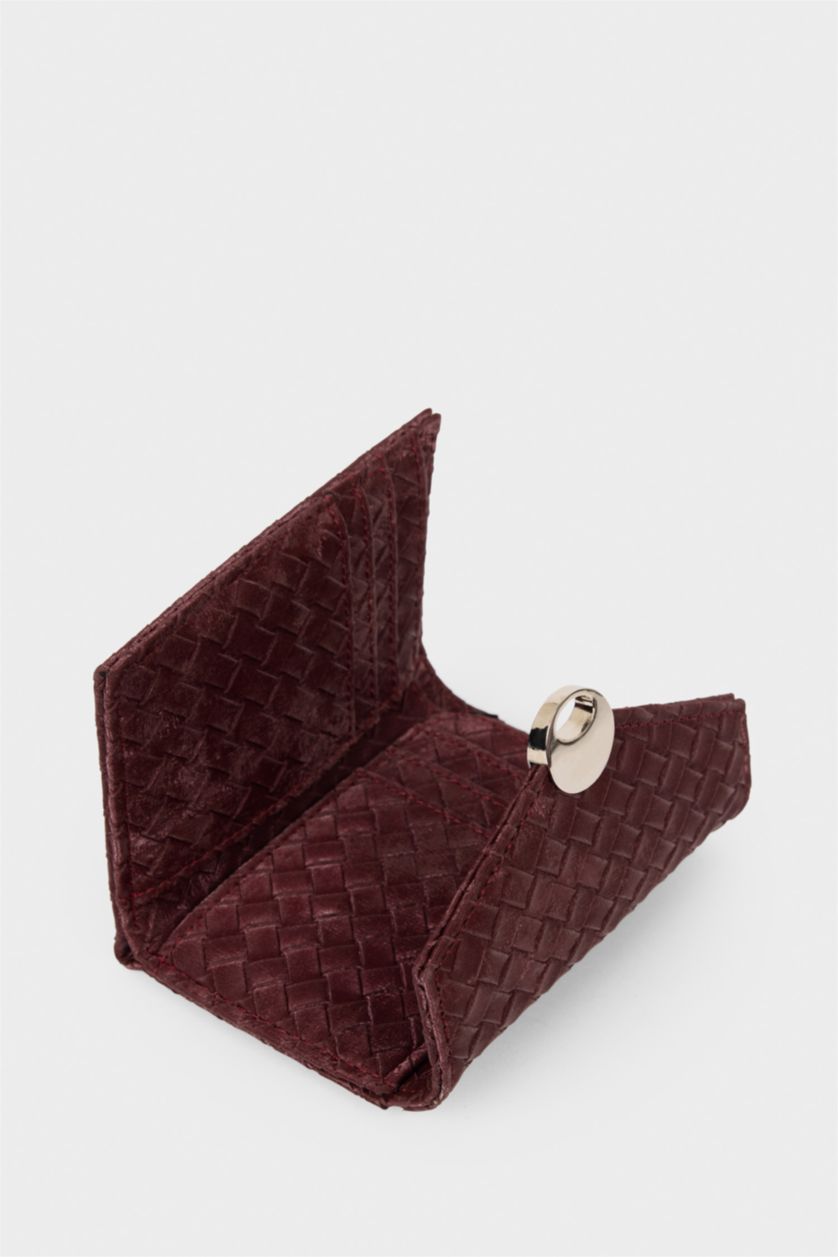 Kadın Bordo Kadın Suni Deri Cüzdan