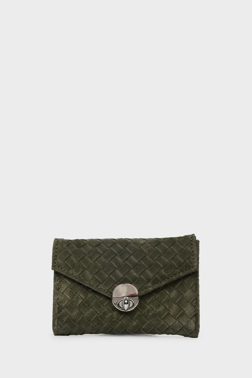 Kadın Haki Kadın Suni Deri Cüzdan