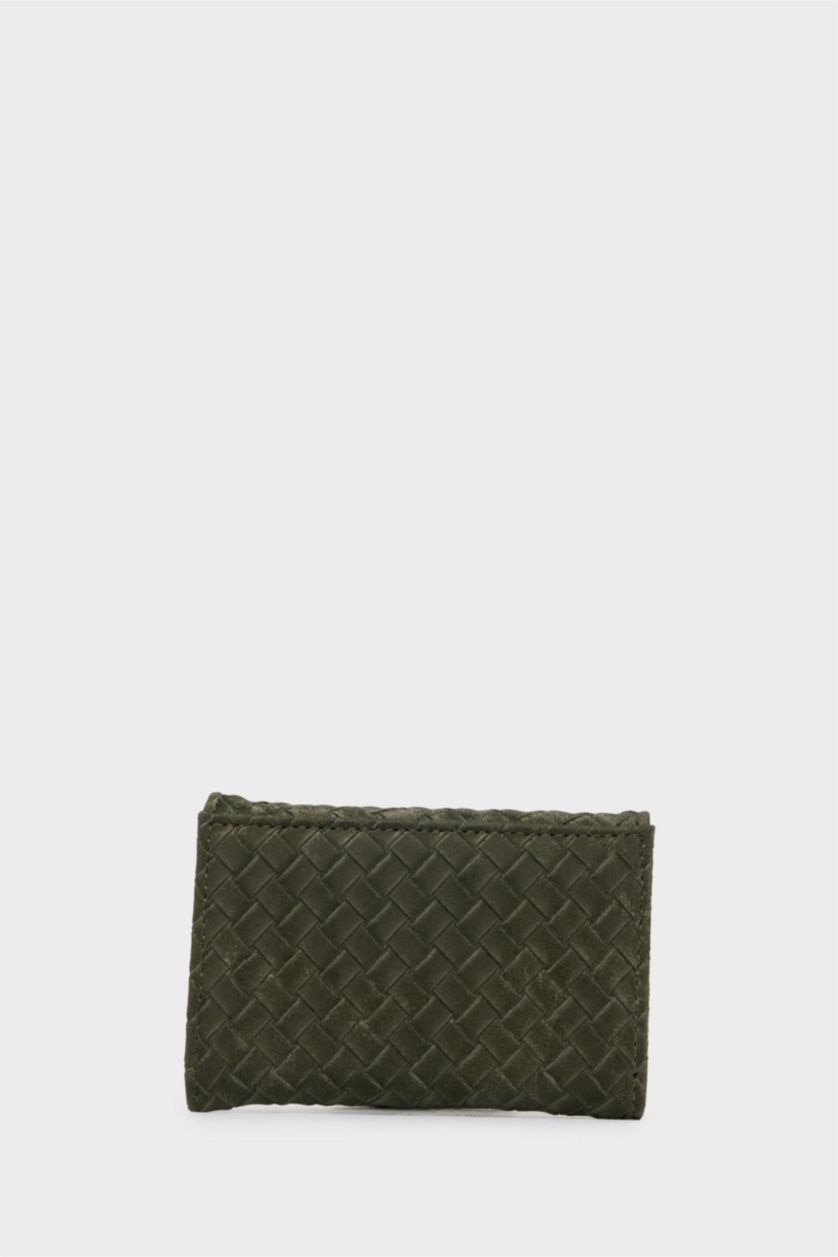 Women Khaki Woman Faux Leather Wallets