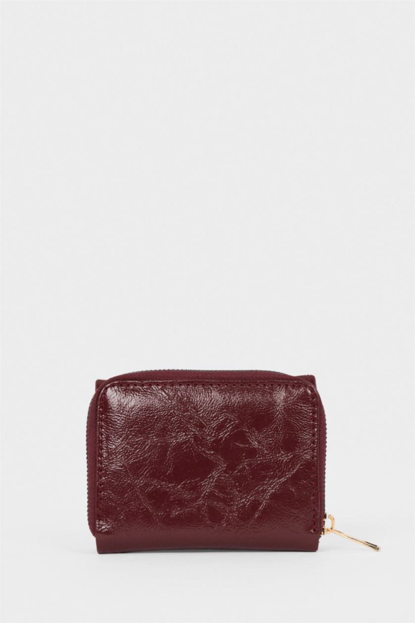 Kadın Bordo Kadın Suni Deri Cüzdan