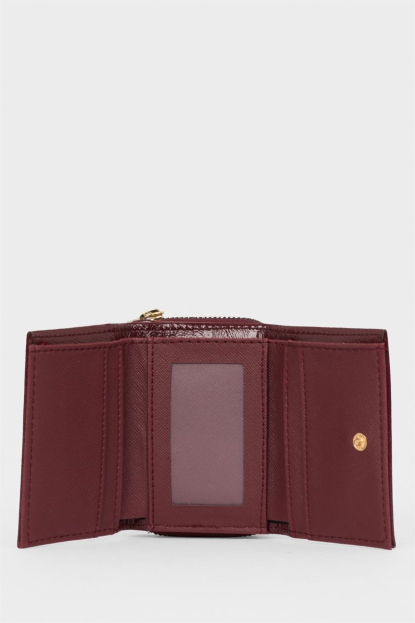 Kadın Bordo Kadın Suni Deri Cüzdan