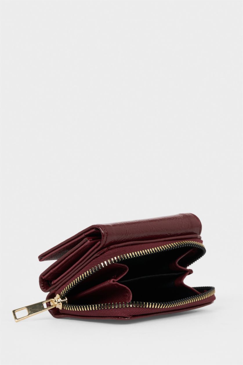 Kadın Bordo Kadın Suni Deri Cüzdan