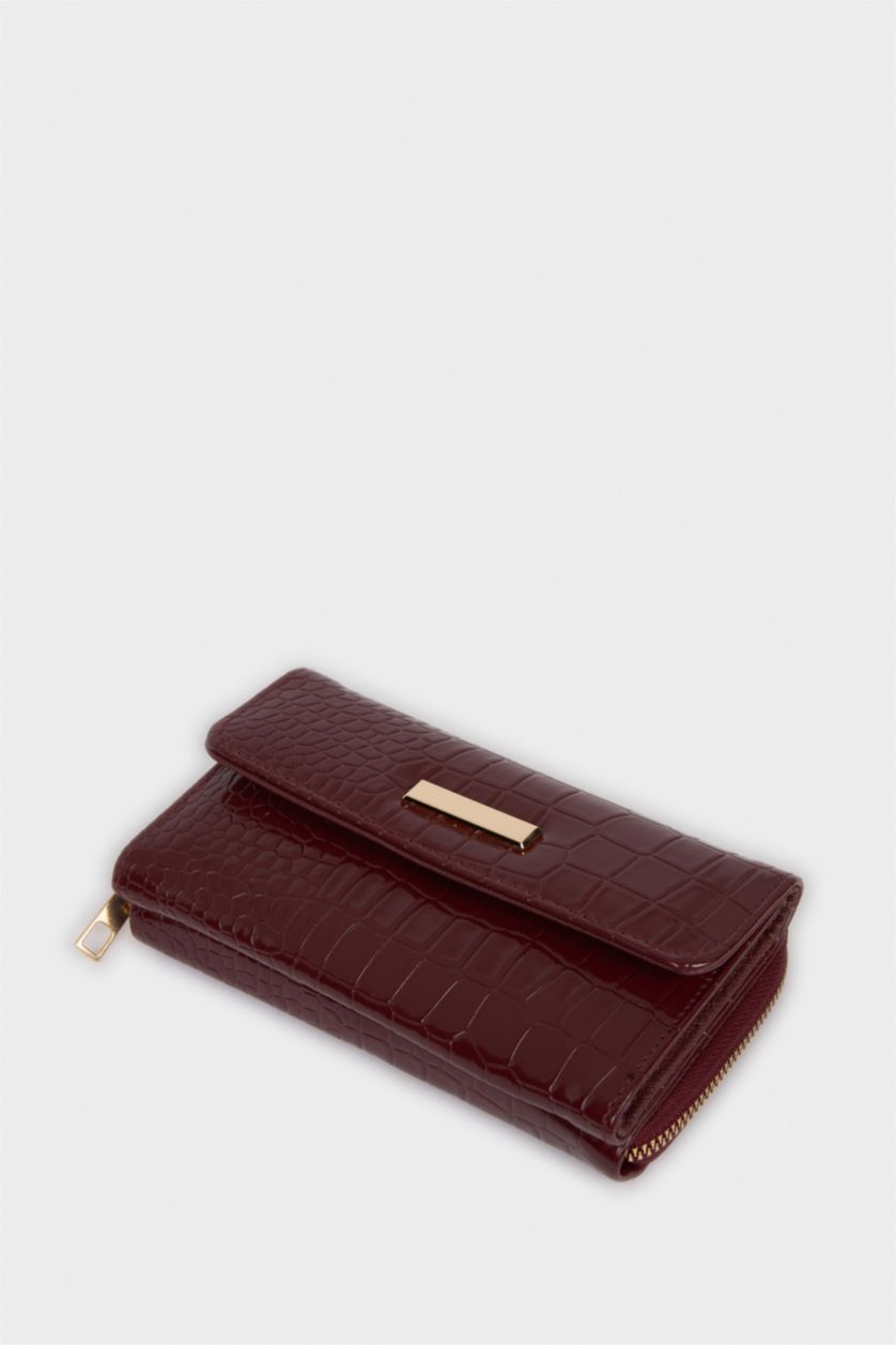 Kadın Bordo Kadın Suni Deri Cüzdan