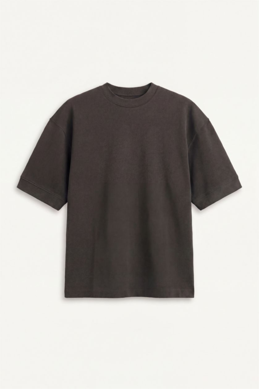 MAN Anthracite Plus Size Boxy Fit T-Shirt