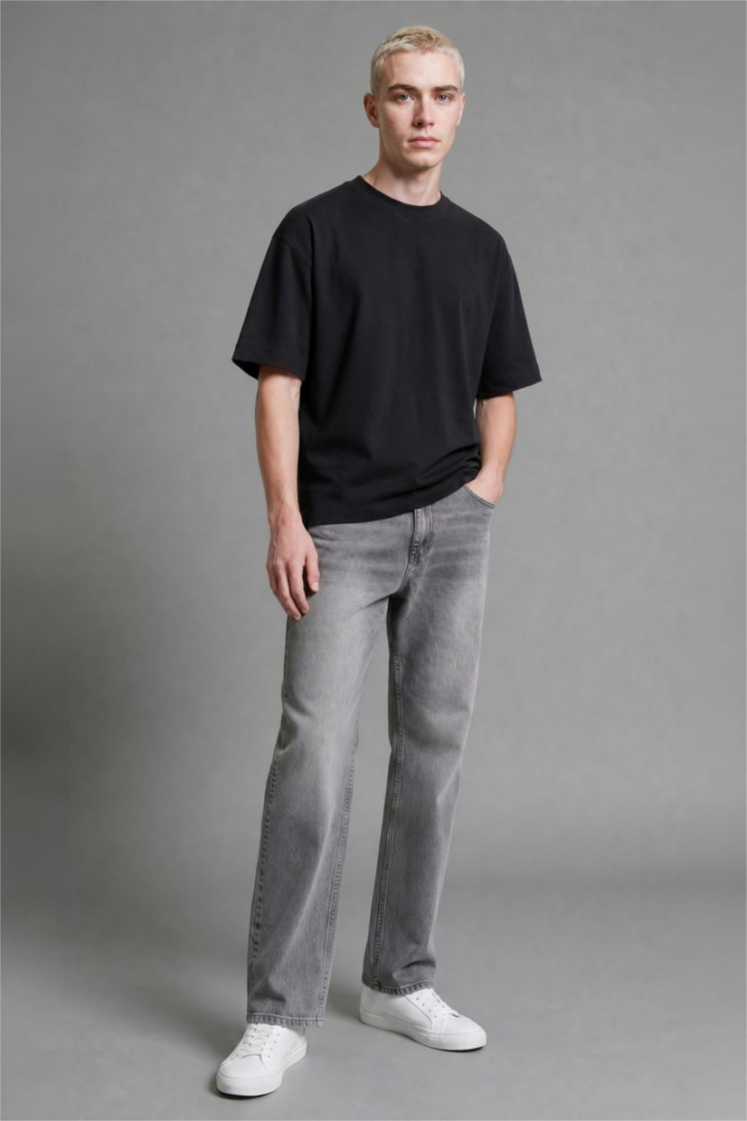 MAN Black Plus Size Boxy Fit T-Shirt
