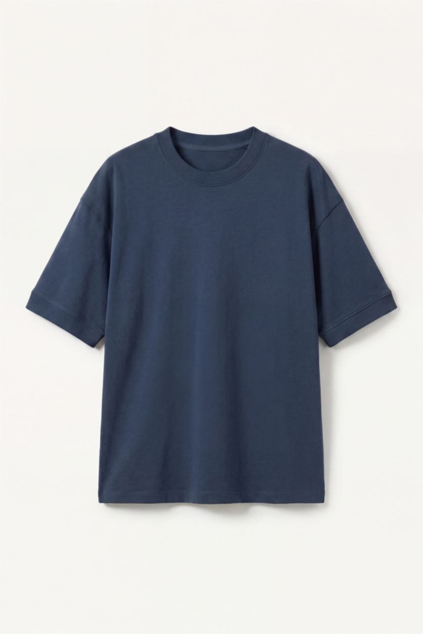 Men NAVY Boxy Fit Short Sleeve T-Shirt