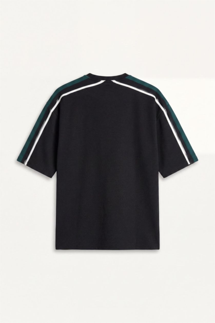 MAN Black Boxy Fit Short Sleeve T-Shirt