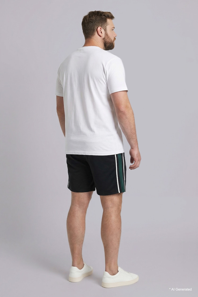 MAN Black Baggy Fit Plus Size Shorts