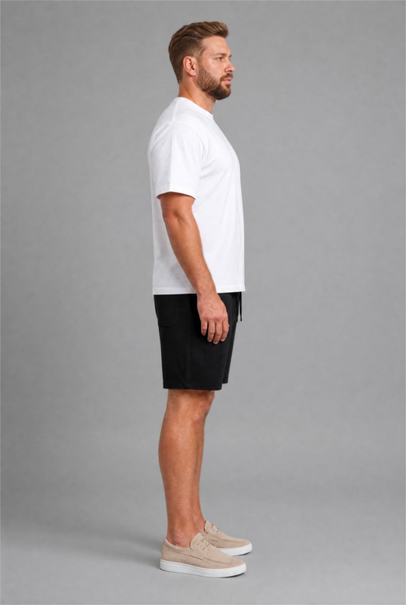 MAN Black Baggy Fit Plus Size Shorts
