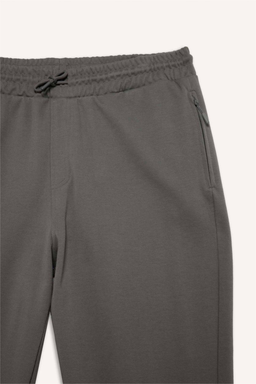 Erkek Gri Beli Lastikli Eşofman Altı Pantolon