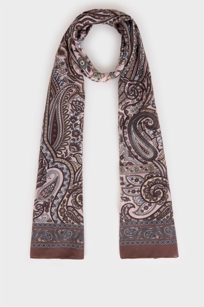 Kadın Camel Kadın Desenli Şal