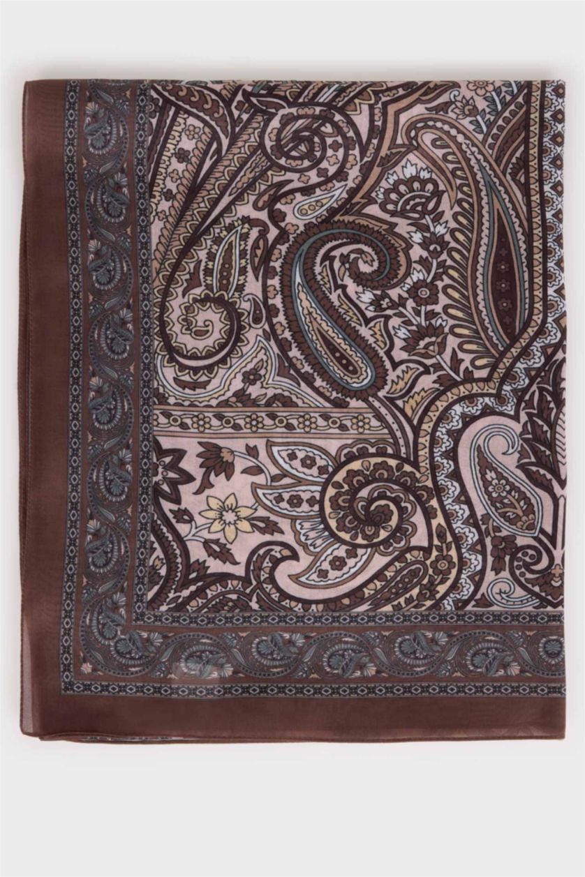 Kadın Camel Kadın Desenli Şal