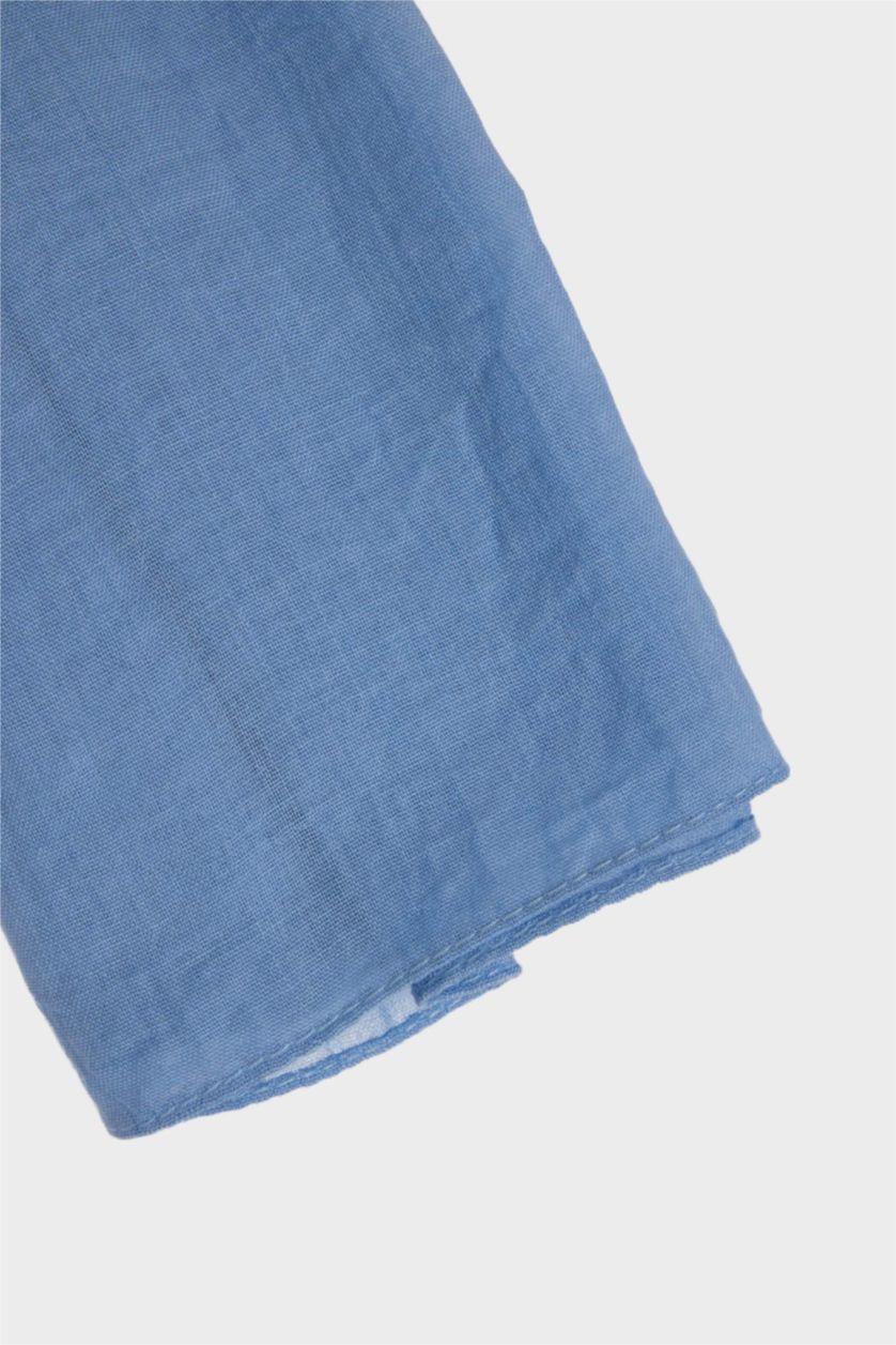 Kadın Mavi Kadın Jakarlı Tesettür Şal