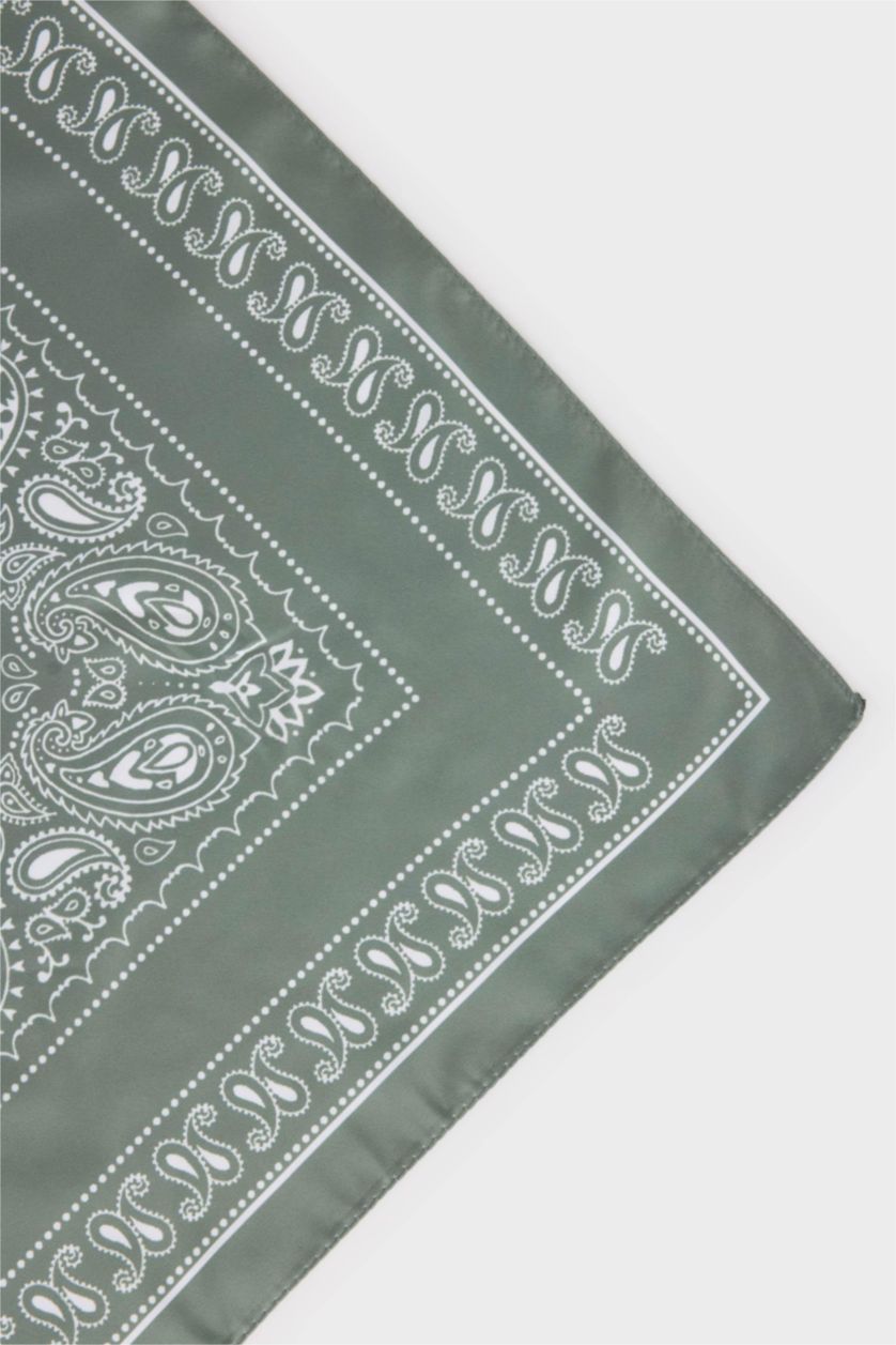 Woman Dark Petrol سكارف نسائي ستان منقوش