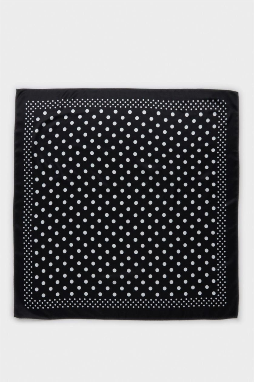WOMAN Black Woman Polka Dot Foulard