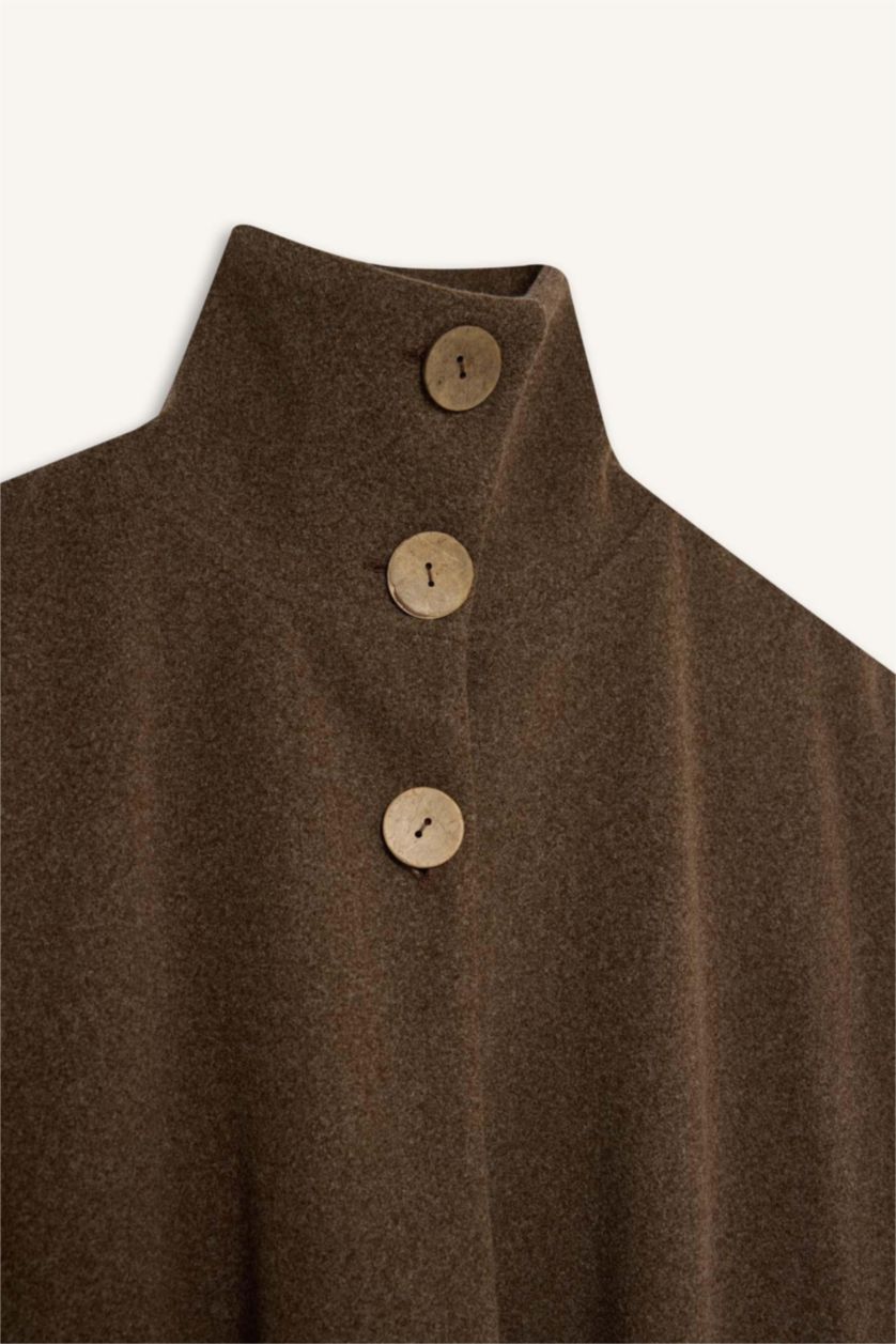 Kadın Vizon Dik Yaka Ceket