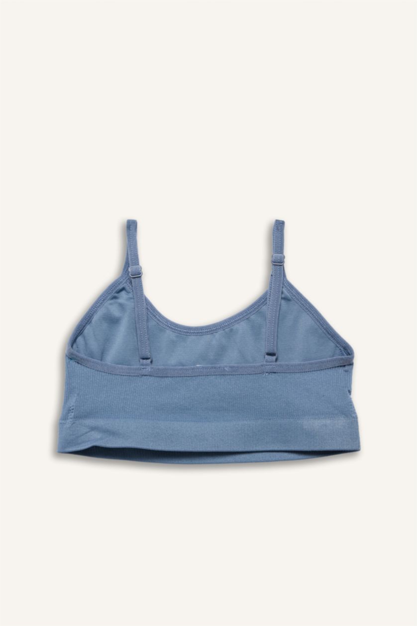 Kız Çocuk - Genç Kız Açık Mavi Dikişsiz Seamless 2'li Bra