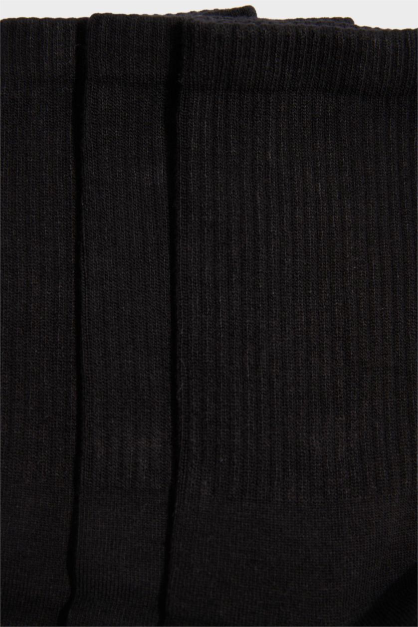 Erkek Siyah Erkek 3'lü Bambu Çorap