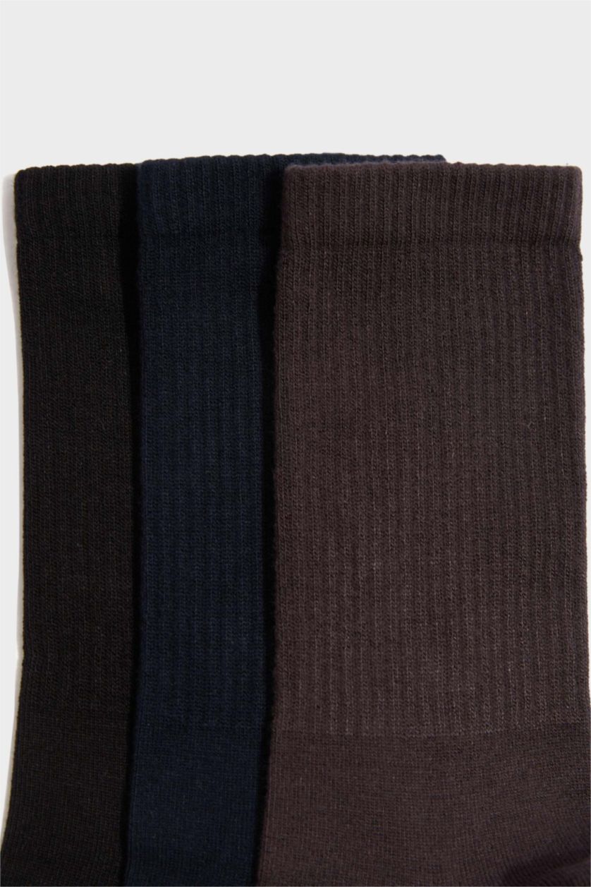 Erkek Karma Erkek 3'lü Bambu Çorap