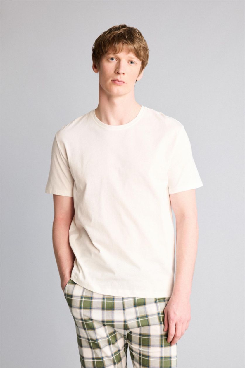 Man White 2 piece Regular Fit Set