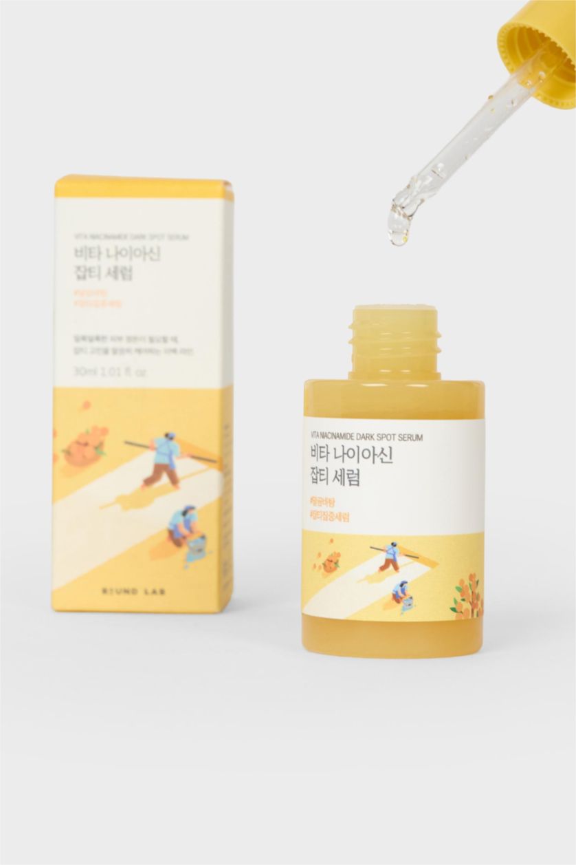 Kadın Açık Sarı Round Lab - Vita Niacinamide Dark Spot SERUM (Koyu Leke Karşıtı Parlatıcı Vitamin Serumu) 30ml