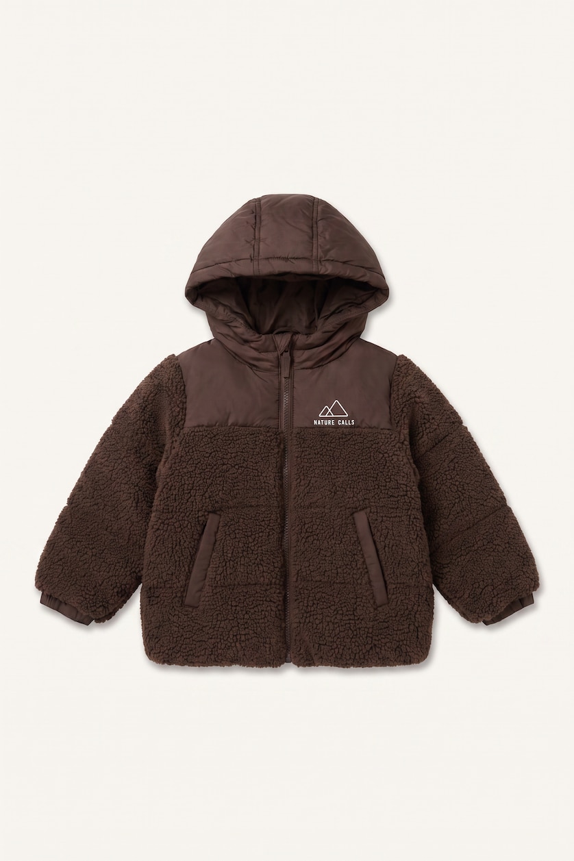 Baby Boys Brown Baby Boy Puffer Jacket