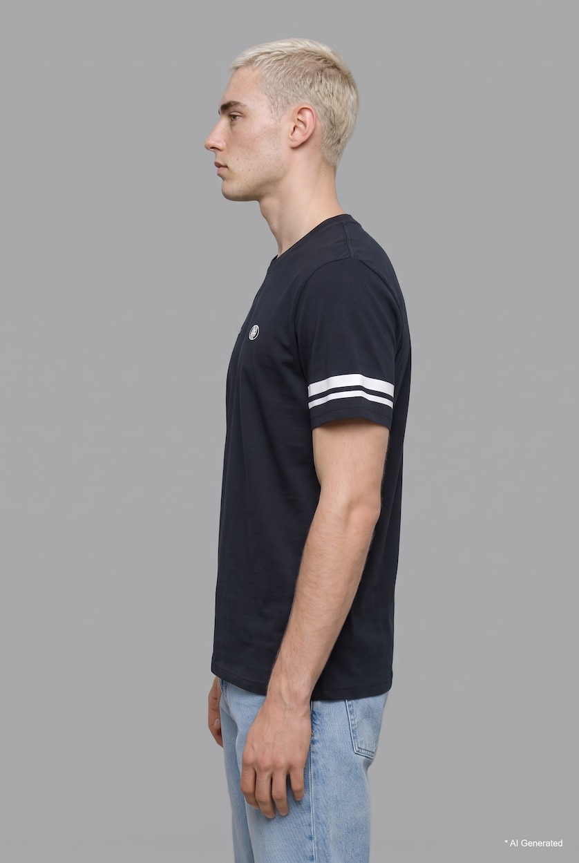 رجال كحلي Regular Fit Short Sleeve T-Shirt
