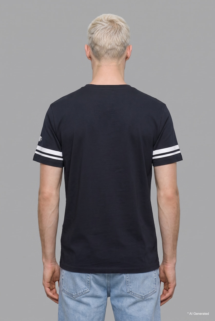 رجال كحلي Regular Fit Short Sleeve T-Shirt