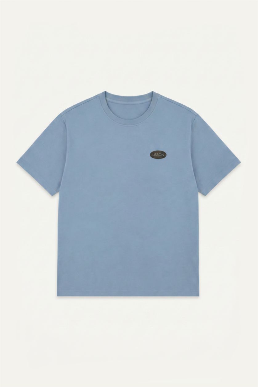 Men Blue Regular Fit Short Sleeve T-Shirt