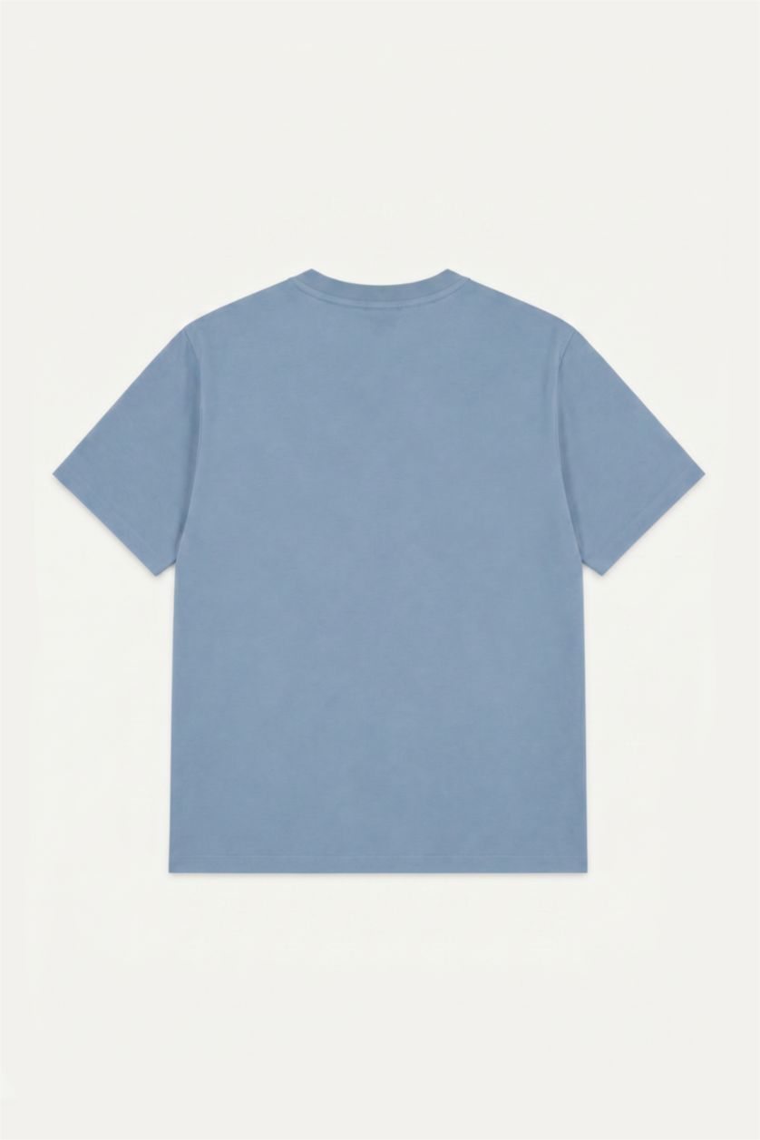 Men Blue Regular Fit Short Sleeve T-Shirt