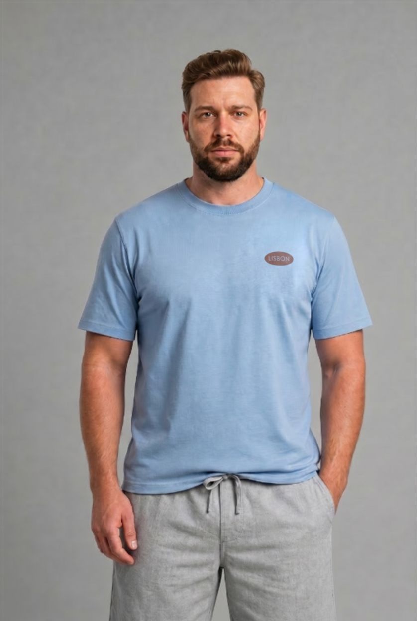 MAN Blue Regular Fit Short Sleeve T-Shirt