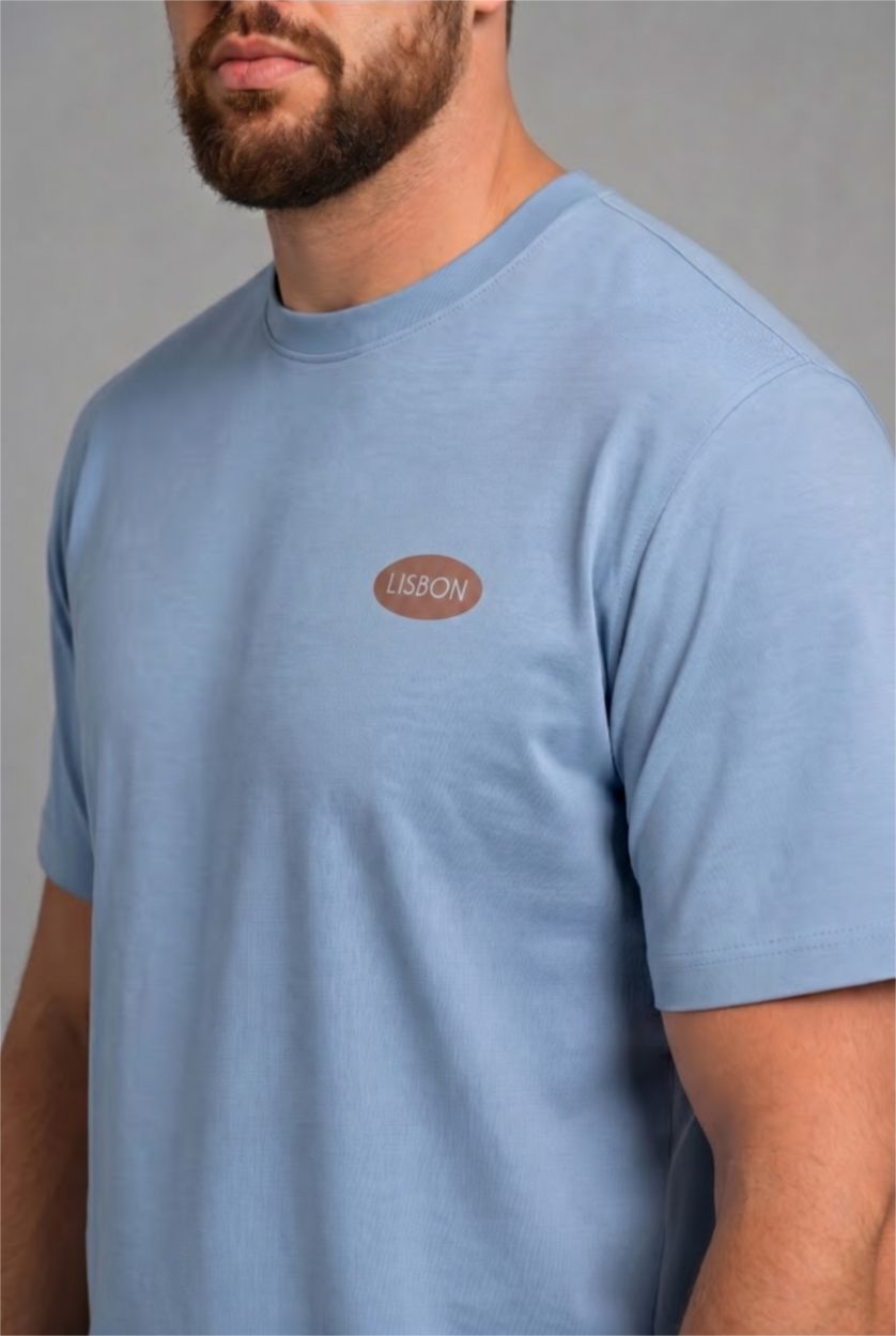 MAN Blue Regular Fit Short Sleeve T-Shirt