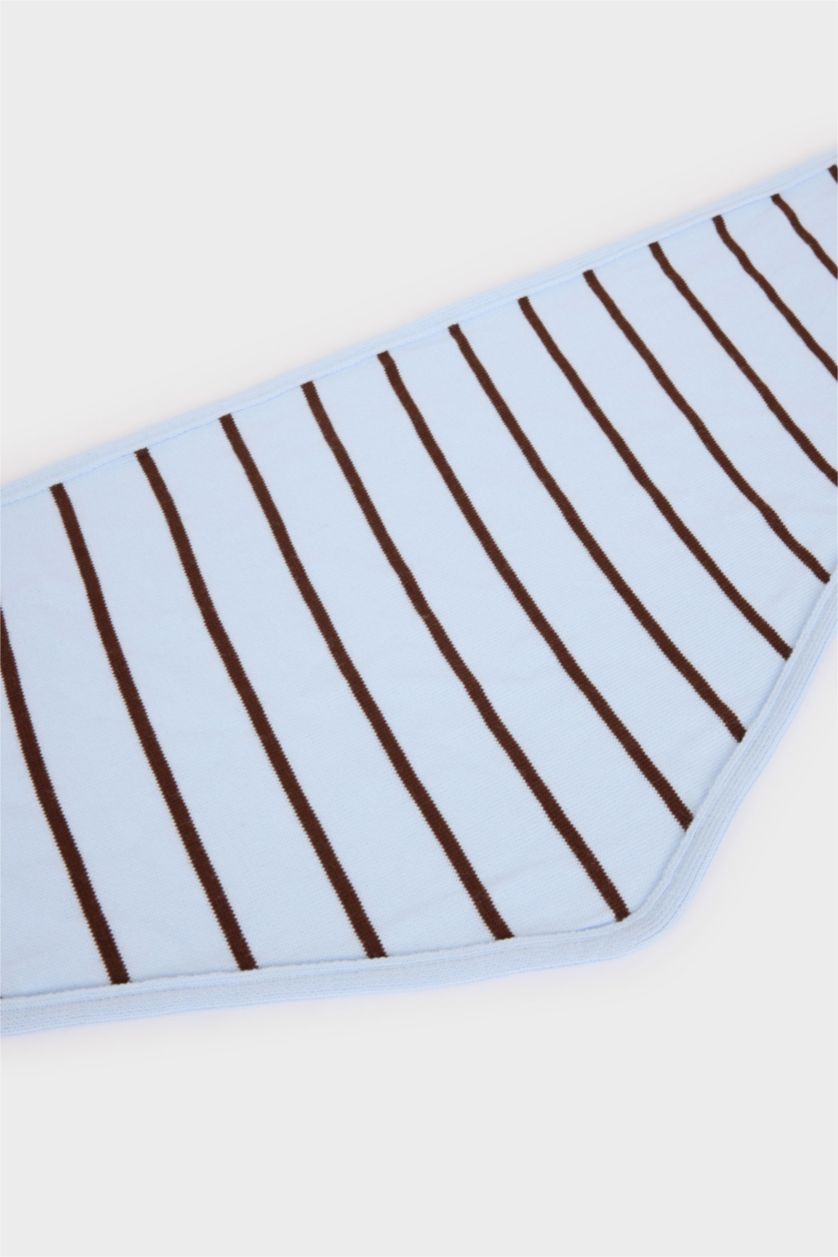 Woman Blue Woman Striped Bandana