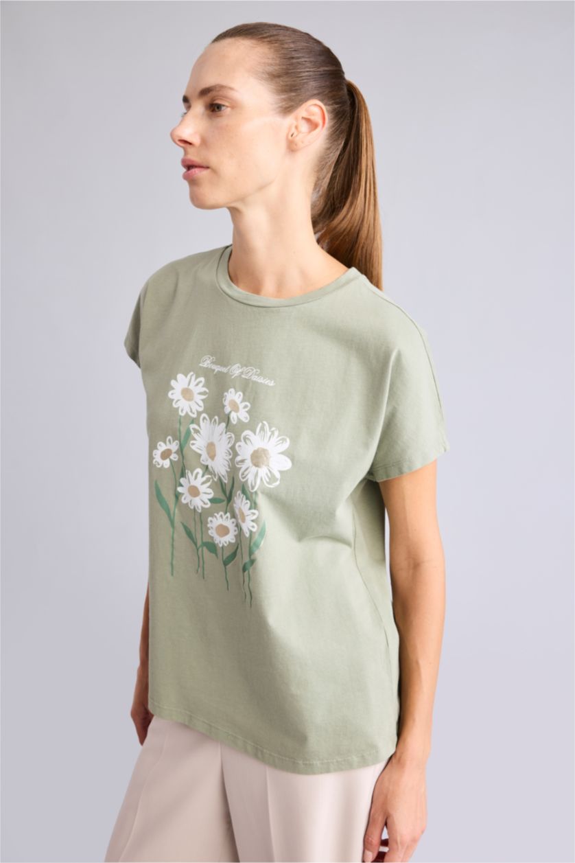 Women Mint Short Sleeve T-Shirt