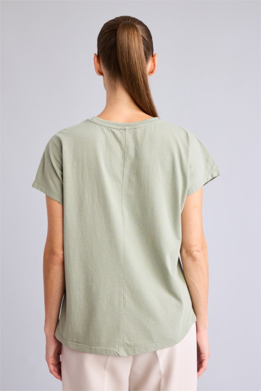 Women Mint Short Sleeve T-Shirt