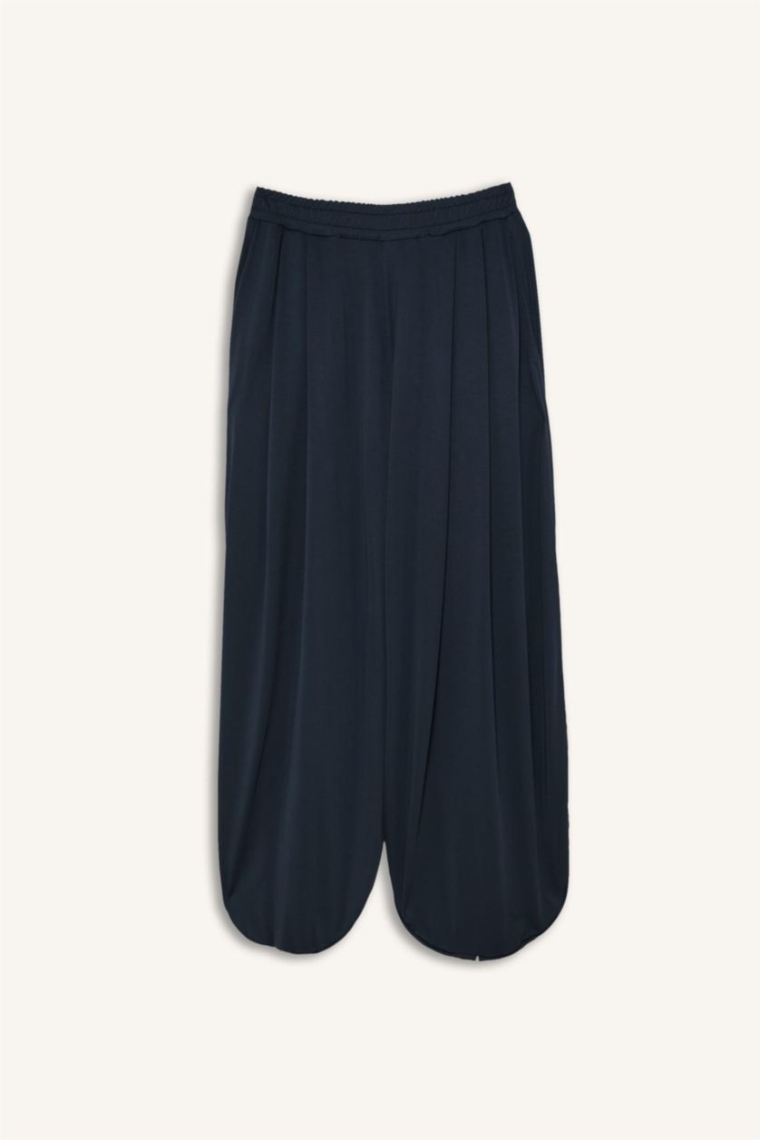 Kadın Antrasit Wide Leg Modal Pantolon