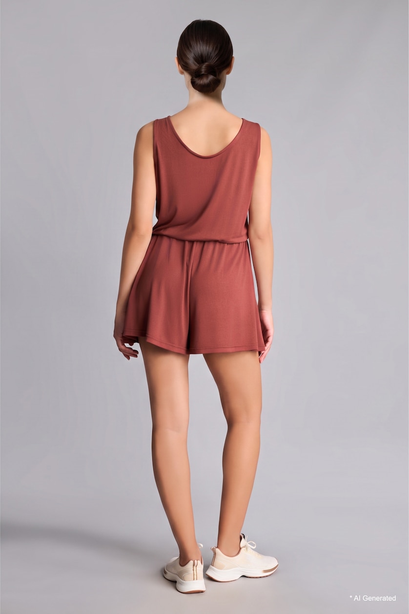 Woman Bordeaux modal Jumpsuit