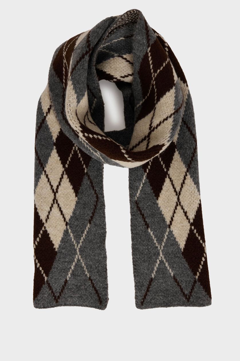 Man Anthracite Man Scarf