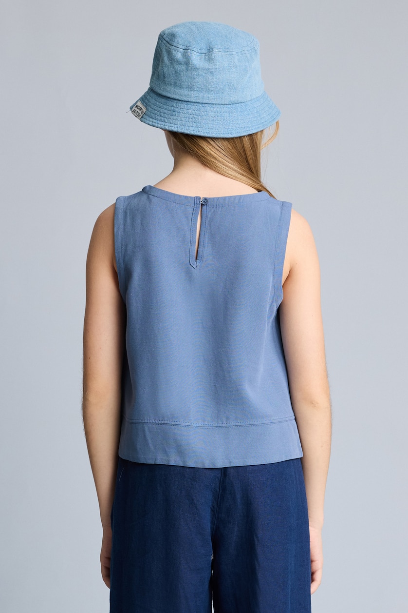 Young Girls - Teen Girls Indigo Girl Regular Fit Short Sleeve Blouse