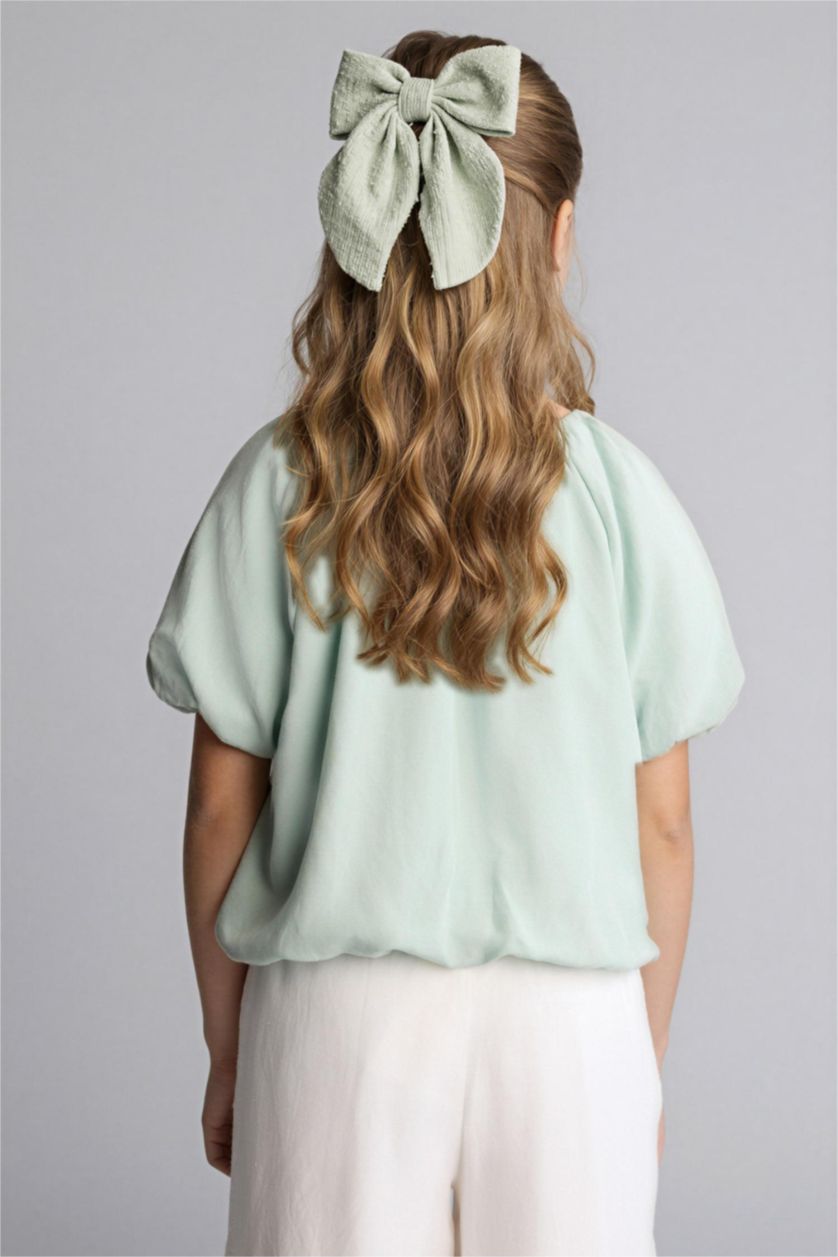 بنات نعناع بلوزة بناتي نص ردن بوبلين قصة عادية