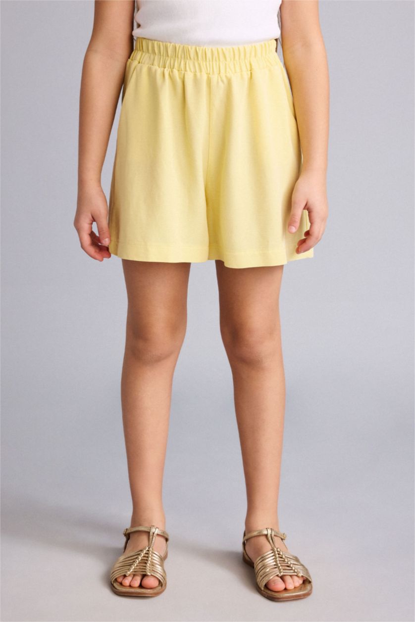 Girls & Teens Yellow Girl Regular Fit Shorts