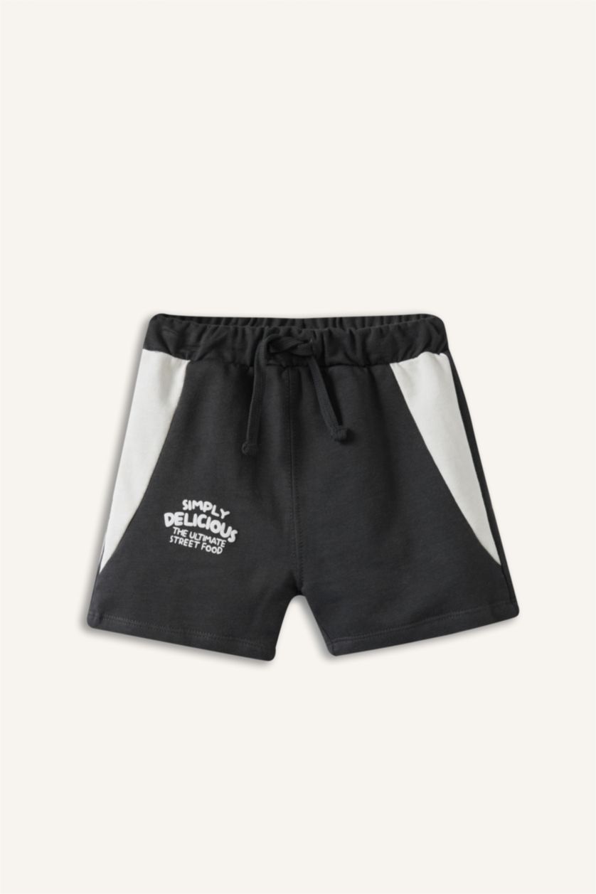 Erkek Bebek Ekru Baskılı 2'Li Takım Erkek Bebek