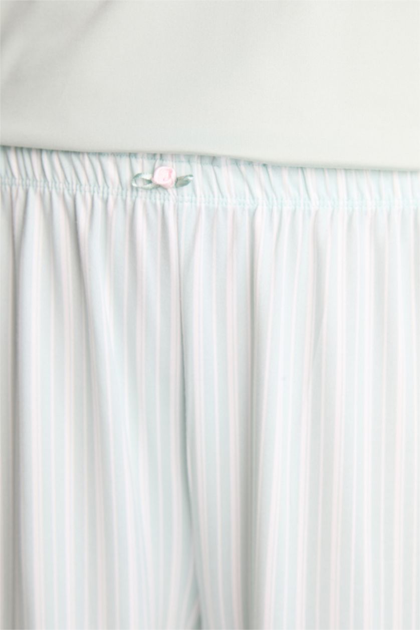 Kadın Mint Softshell Pijama Takımı Üst Alt