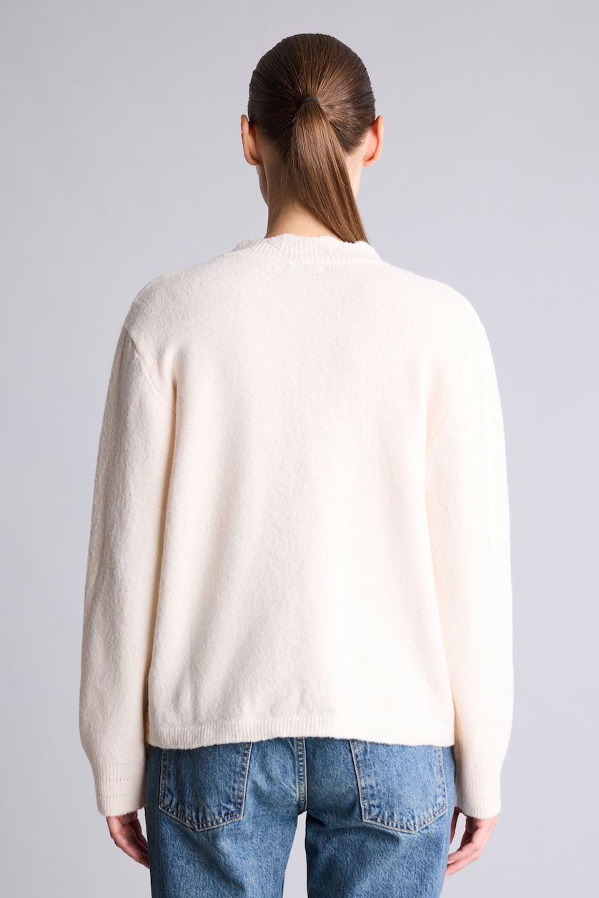 نساء بيج فاتح Regular Fit Knitted Cardigan