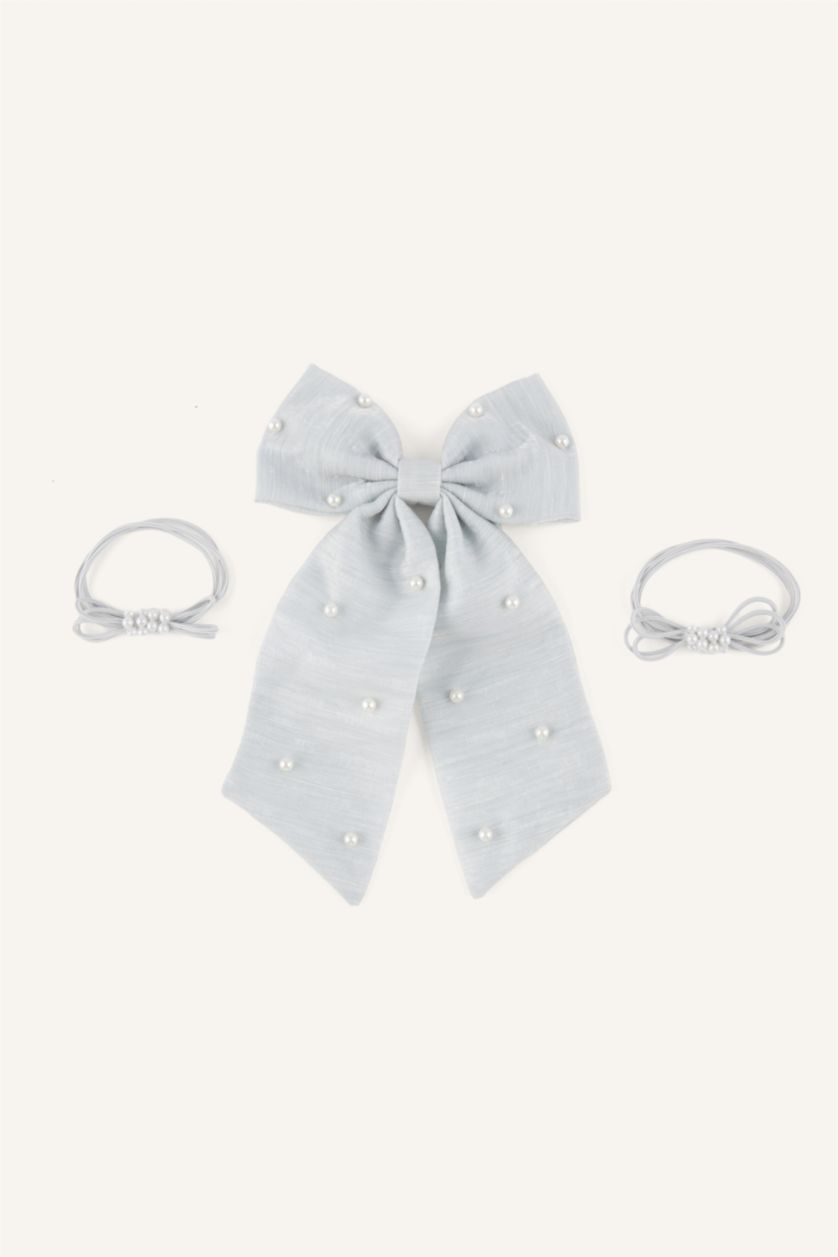 Young Girls - Teen Girls Grey Girl 3 piece Hair Acc.