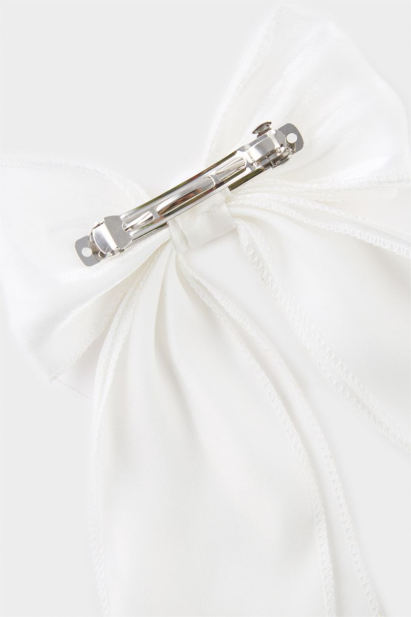 Kız Çocuk - Genç Kız Beyaz Kurdele Toka Kız Çocuk