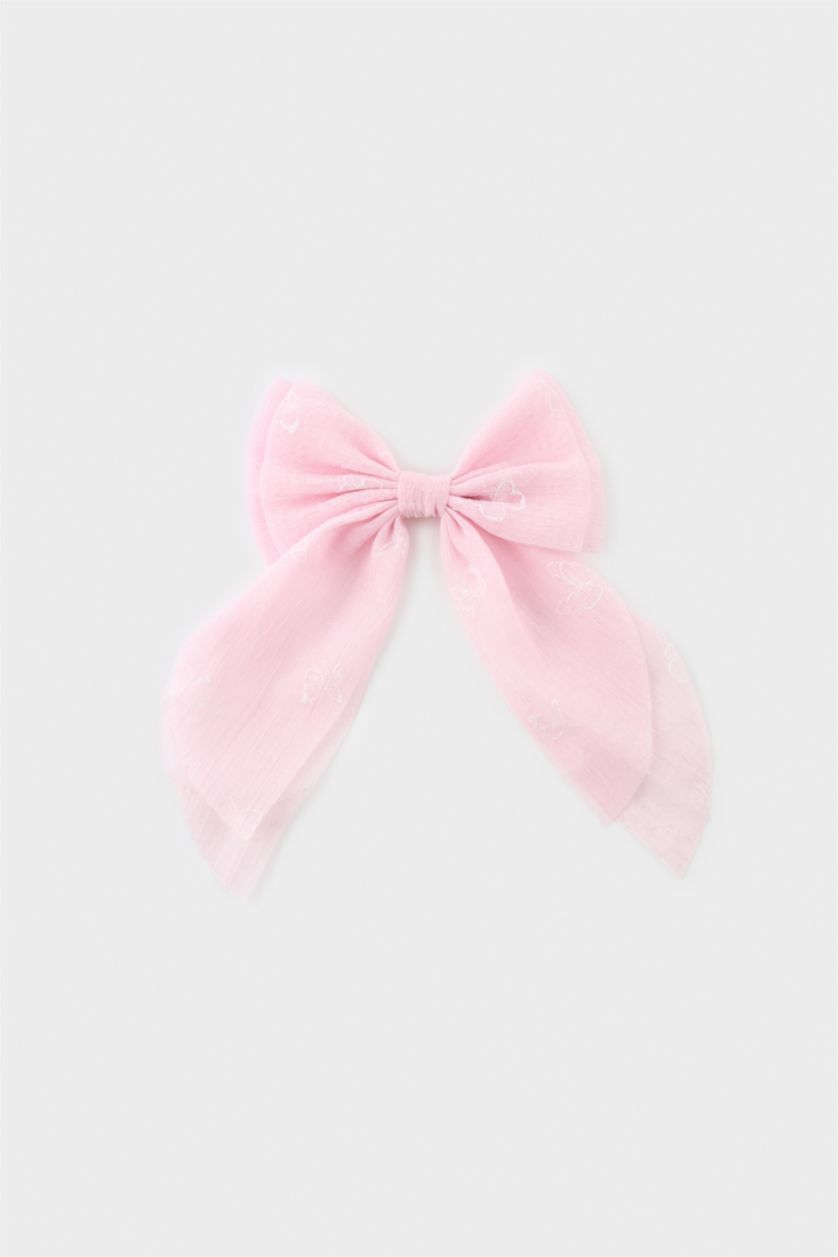 GIRLS & TEENS Pink Girl Ribbon Hair Clips